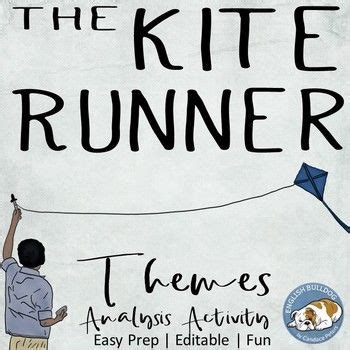 The Kite Runner Themes Textual Analysis Activity | Ap literature, Post reading activities, The ...