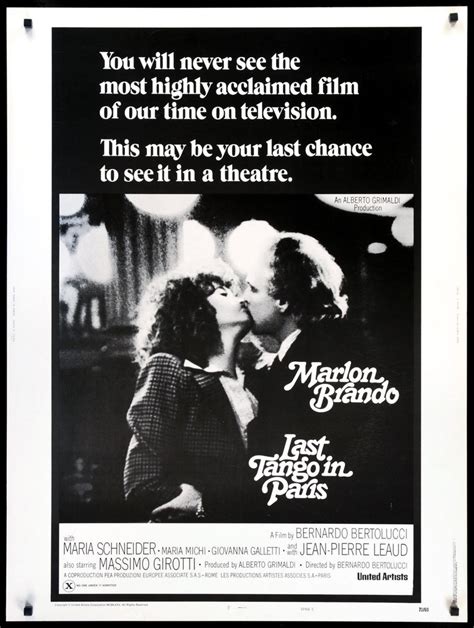 Last Tango in Paris (1972) Original R75 30" x 40" Movie Poster ...