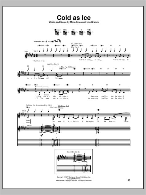 Cold As Ice by Foreigner - Guitar Tab - Guitar Instructor