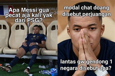 15 Meme Kocak Mbappe Gagal Juara Piala Dunia 2022