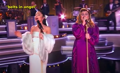 Ariana Grande Kelly Clarkson New Christmas Song Live