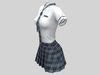 3D model School Girl Uniforms Short Sleeve Shirt Tie with Skirt VR / AR / low-poly | CGTrader