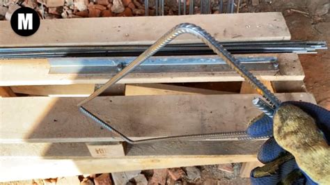 How to make a simple device and easily bend reinforcement for a foundation frame - Building DIY