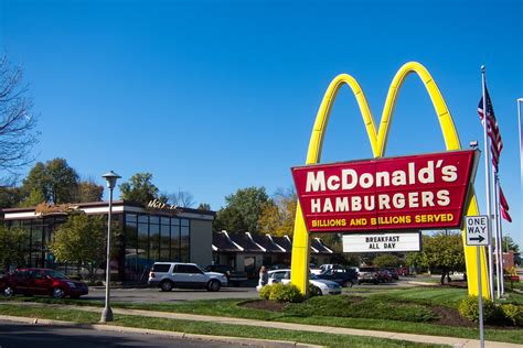 Old McDonald's sign on the National Road in Richmond, Indiana - Down the Road