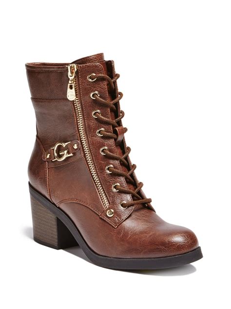 G By Guess Women's Anisoni Logo Combat Boots