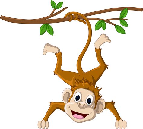 Download Monkey Hanging From A Tree Png Download - Hanging Monkey ...