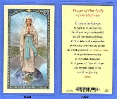 Prayer to Our Lady of the Highway, Laminated Holy Card, 25-pack,. # 99801.