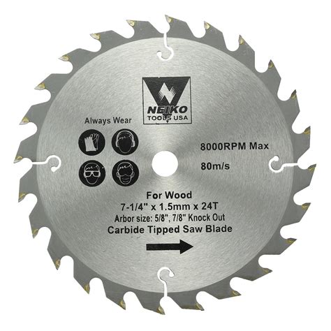 Table Saw Blades for Wood Carbide Tipped 7-1/4" inch x 24 Teeth | eBay