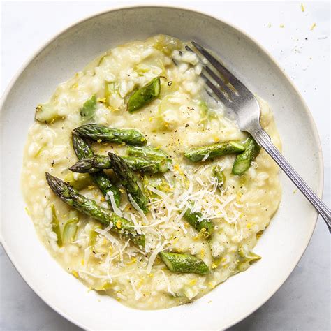 Creamy Asparagus Risotto (with one-pot version) » Little Vienna