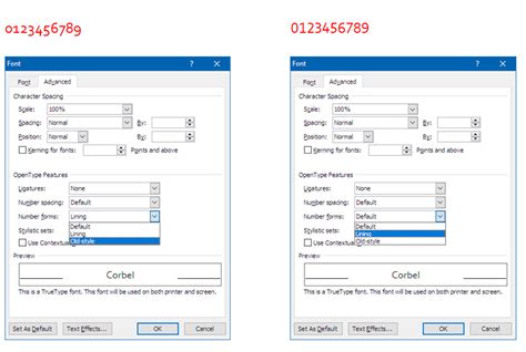 Re: Corbel font, number style - Adobe Community - 10308545