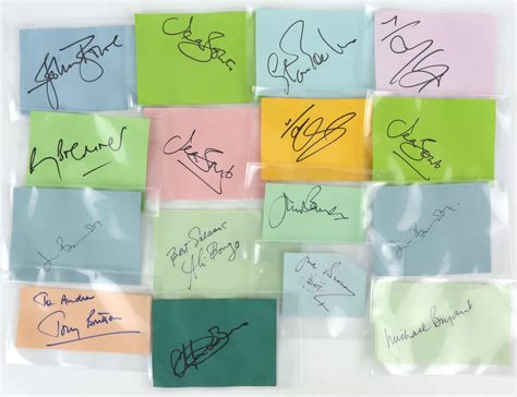 Autographs - 300+ signed Autograph cards / pages, signatures include ...