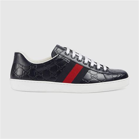 Gucci Ace Signature Low-top Sneaker in Blue for Men | Lyst