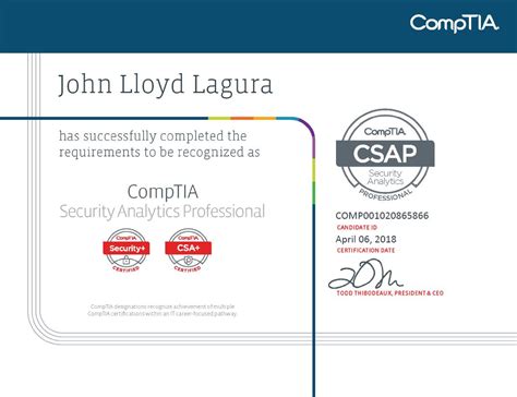 My Cybersecurity Journal: CompTIA CySA+ and CSAP