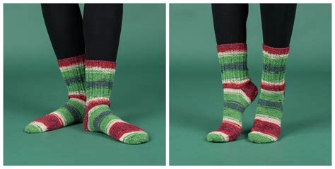 Julie Christmas Socks Free Knitting Pattern - Your Crafts