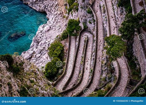 Via Krupp On Capri Island In Italy Stock Photography | CartoonDealer.com #78007850