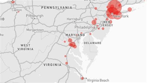 Virginia coronavirus by county: Map the COVID-19 outbreak near and far