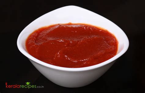 Tomato Ketchup (Tomato Sauce) - Kerala Recipes