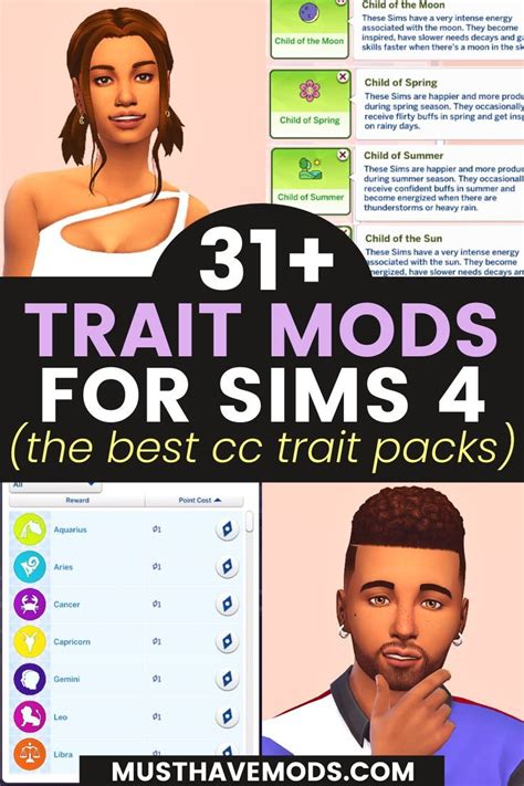 sims 4 trait mods Sims 4 Mods, Sims 4 Body Mods, Sims New, Best Sims, Sims 4 Mm Cc, Sims Four ...