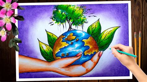 world earth day poster making. world earth day poster drawing. world ...