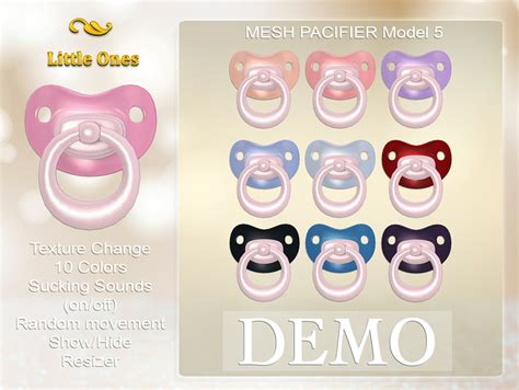 Second Life Marketplace - ~LO~ Mesh Pacifier (Binky) {Model 5} DEMO