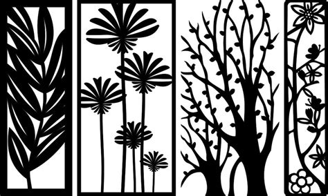 Free DXF Files For Plasma Cutting flower cutter art patterns - Free Vector