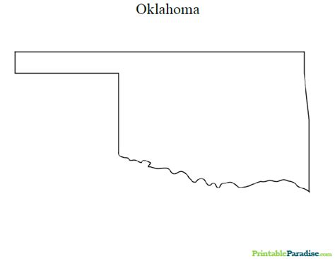 Printable Oklahoma Map