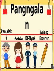 C.O. 1 FILIPINO1 QUARTER 3.pptx - Pangngala n Panlalak i Pambabae Di ...