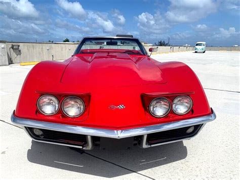 1969 Chevrolet Corvette Convertible 23800 Miles Red 350 4 Speed