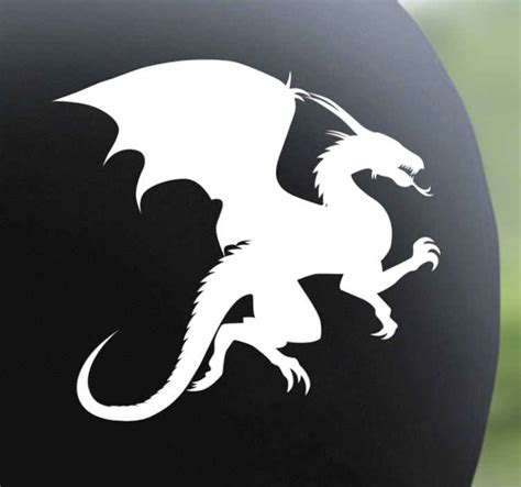 Dragon helmet bike sticker - TenStickers