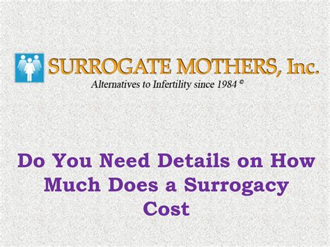 Surrogate Mother’s INC – Do you Need details on How Much Does a ...