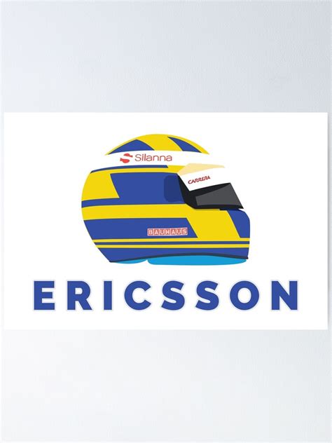 "Marcus Ericsson 2018 Helmet" Poster by SebCooke | Redbubble