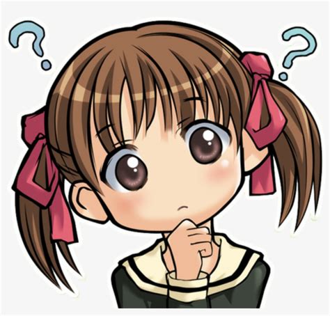 Sticker By Naticatt - Anime Question Face Png PNG Image | Transparent ...