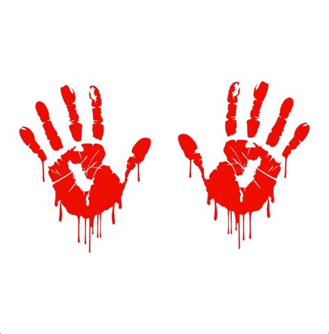 Bloody Handprint Svg Free