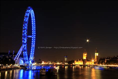 My Third Eye: London Eye, Big Ben and Westminster Bridge at Night