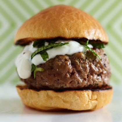 Grilled Lamb Sliders with Mint Yogurt Recipe - Health.com