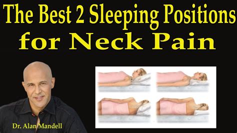 The 2 Best Sleeping Positions for Neck Pain - Dr Mandell - YouTube