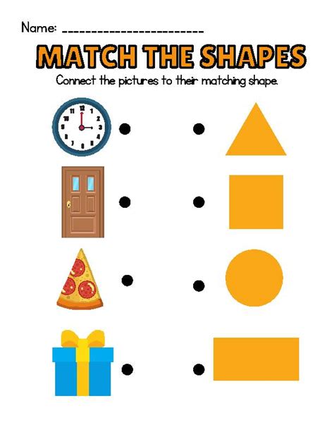 Engaging Match the Shapes Worksheets for Kids | Fun Learning Activities