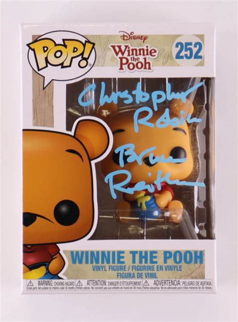 Bruce Reitherman Signed "Winnie the Pooh" #252 Winnie the Pooh Funko Pop! Vinyl Figure Inscribed ...