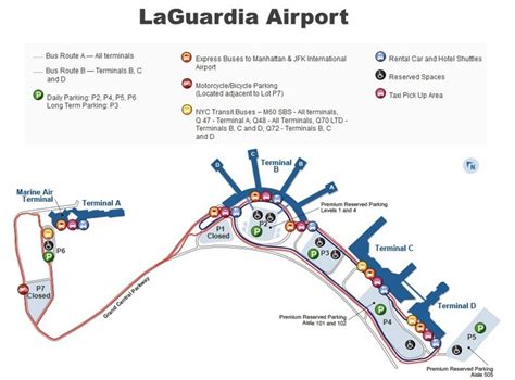 LaGuardia airport map - Ontheworldmap.com