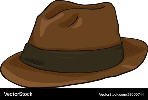 Fedora Cartoon - This illustration depicts a man wearing a sport coat and a fedora a ghostly ...