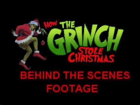 Grinch behind the scenes footage - YouTube | Behind the scenes, Scenes ...