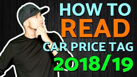 Monroney Sticker - How To Read CAR Price Tag (Ex-Car Salesman Tells ALL ...