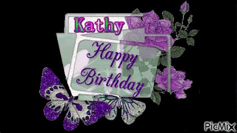 happy birthday Kathy - Free animated GIF - PicMix