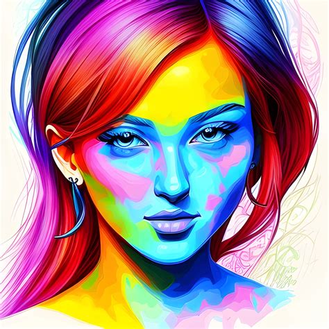 Digital art colorful drawing - Arthub.ai