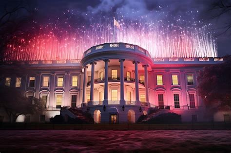 Premium AI Image | Happy Presidents Day With Colorful Fireworks