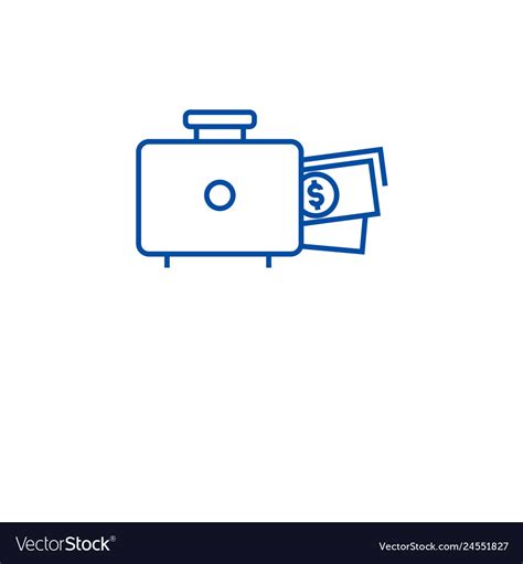 Financing available line icon concept Royalty Free Vector