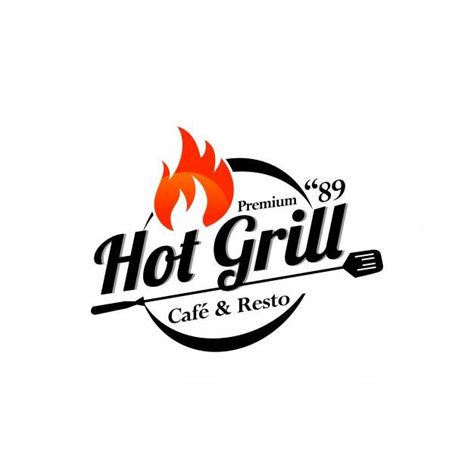 Premium Vector | Hot grill logo templates | Grill logo, Logo restaurant ...