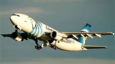 EgyptAir Cargo Airbus A300 Freighter Departs in Gorgeous Light from Cologne/Bonn Airport - YouTube