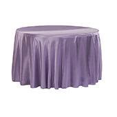 Sleek Satin Tablecloth 120 Round - Victorian Lilac/Wisteria
