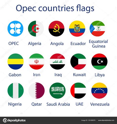 OPEC countries flags — Stock Photo © viktorijareut #181499576